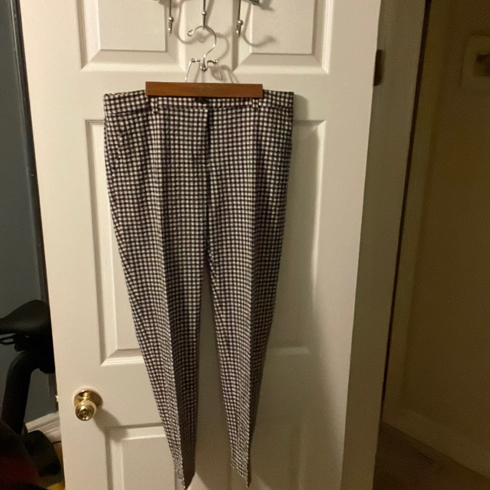 Brooks Brothers “Red Fleece” cropped gingham trousers